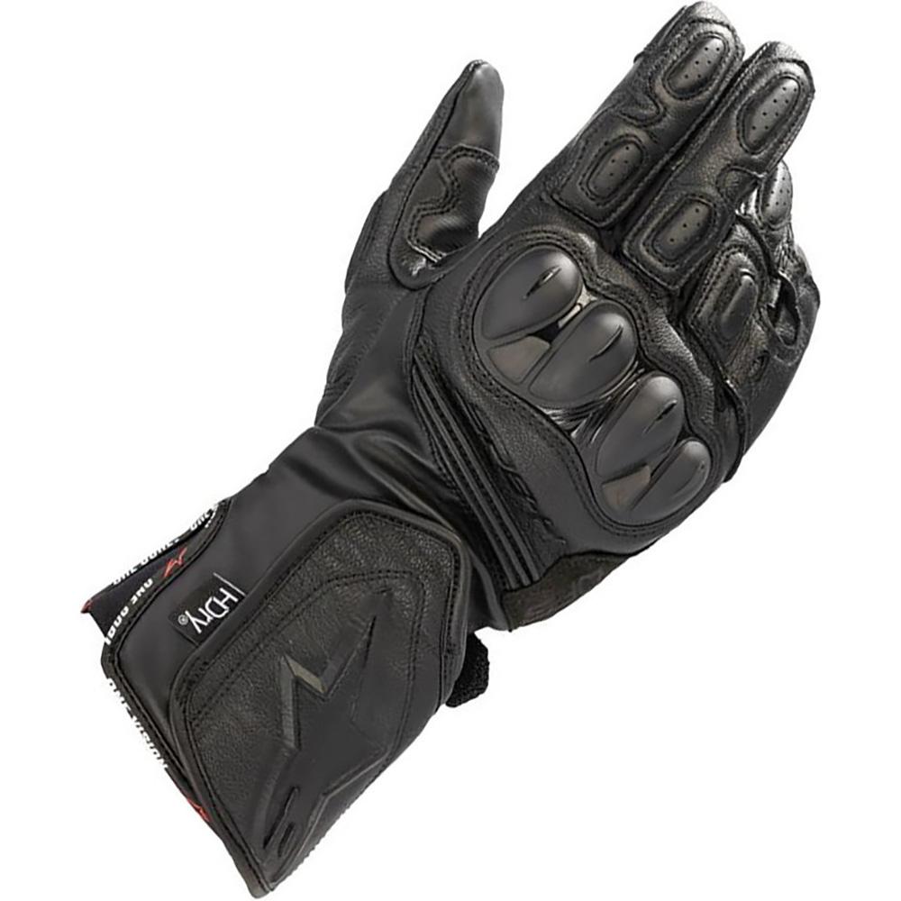 3558722 1100 3XL - Alpinestars SP-8 HDry Leather Motorcycle Gloves 3XL Black Black