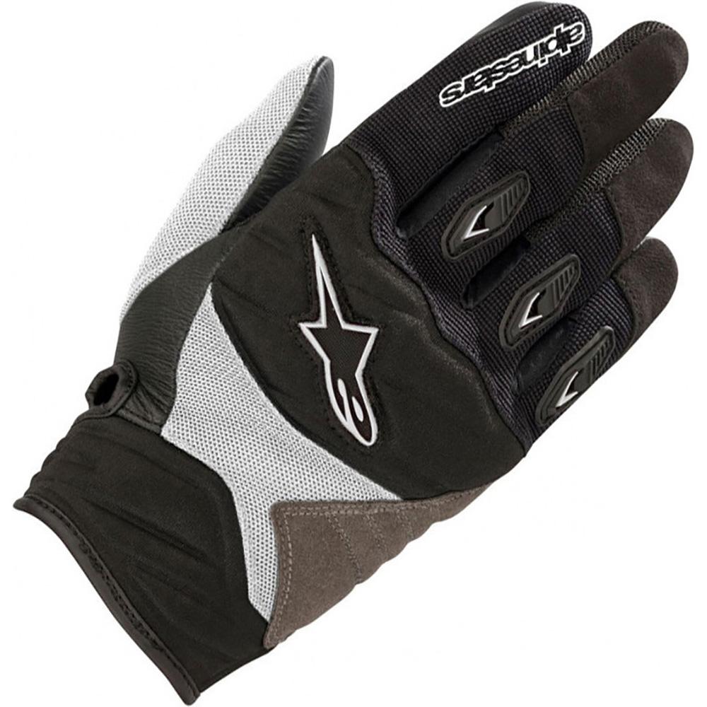 3516318 12 M - Alpinestars Stella Shore Ladies Motorcycle Gloves M Black White