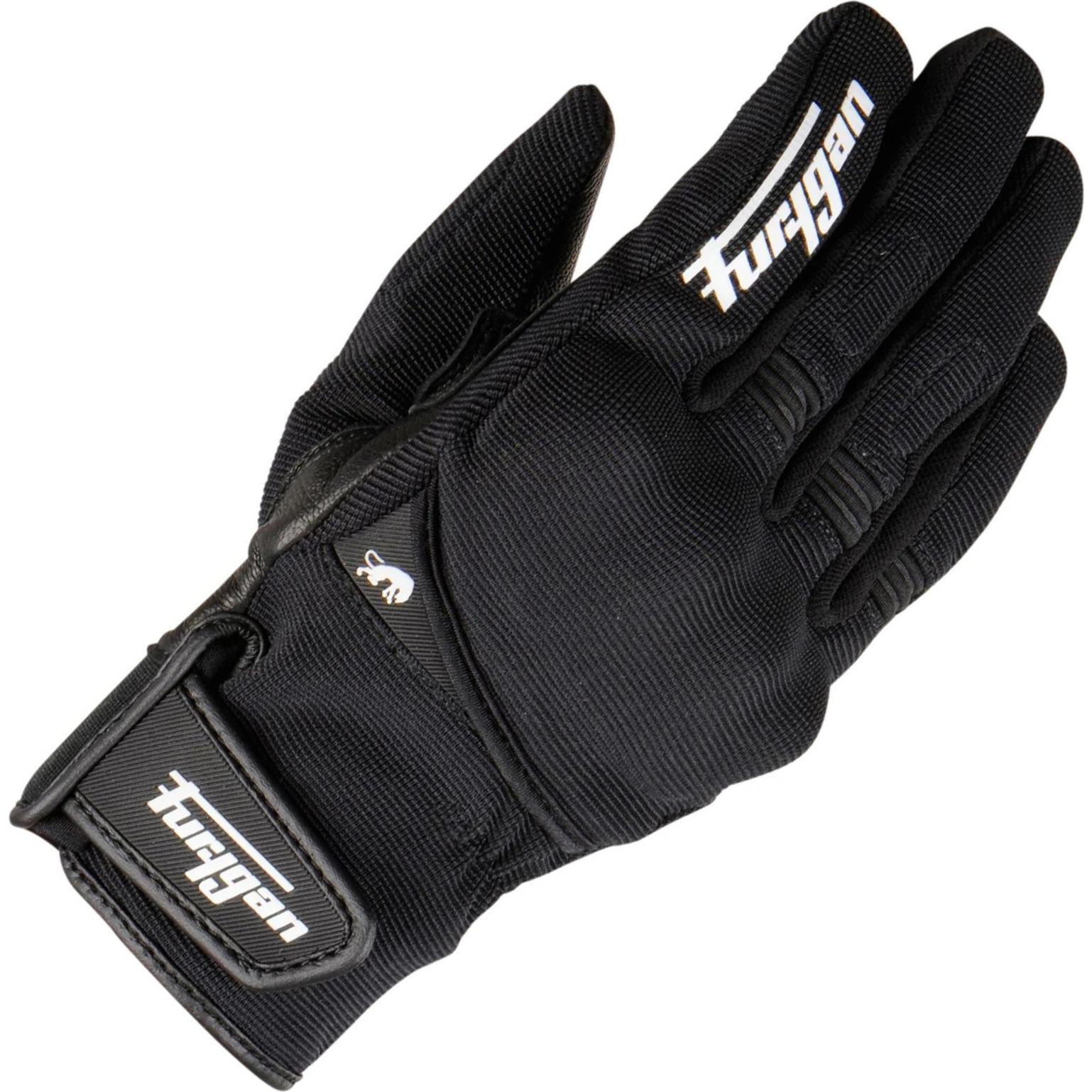4532-143 XS - Furygan Jet All Season D3O Ladies Motorcycle Gloves XS Black White