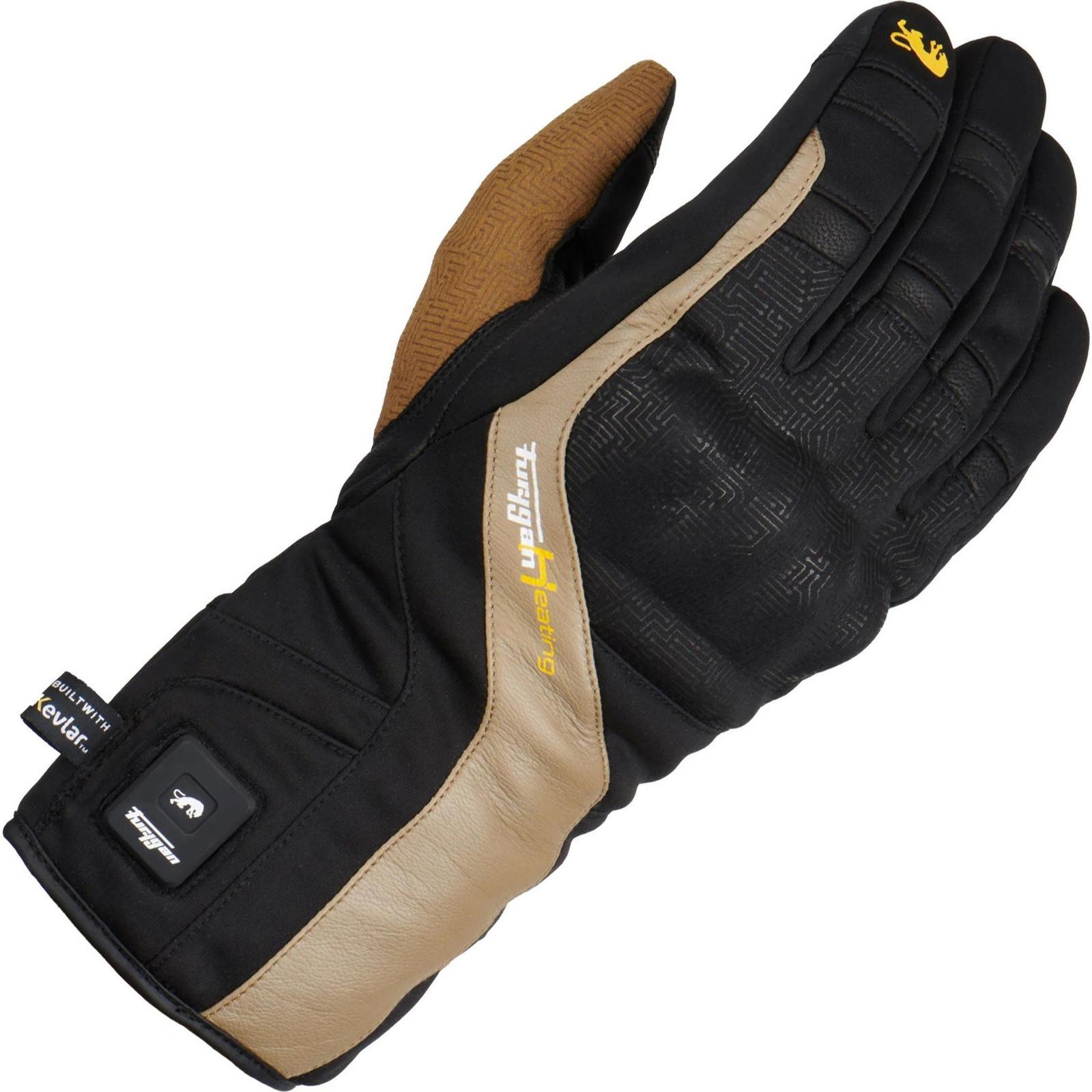 4549-185 XS - Furygan Heat X Kevlar Ladies Motorcycle Gloves XS Black Sand