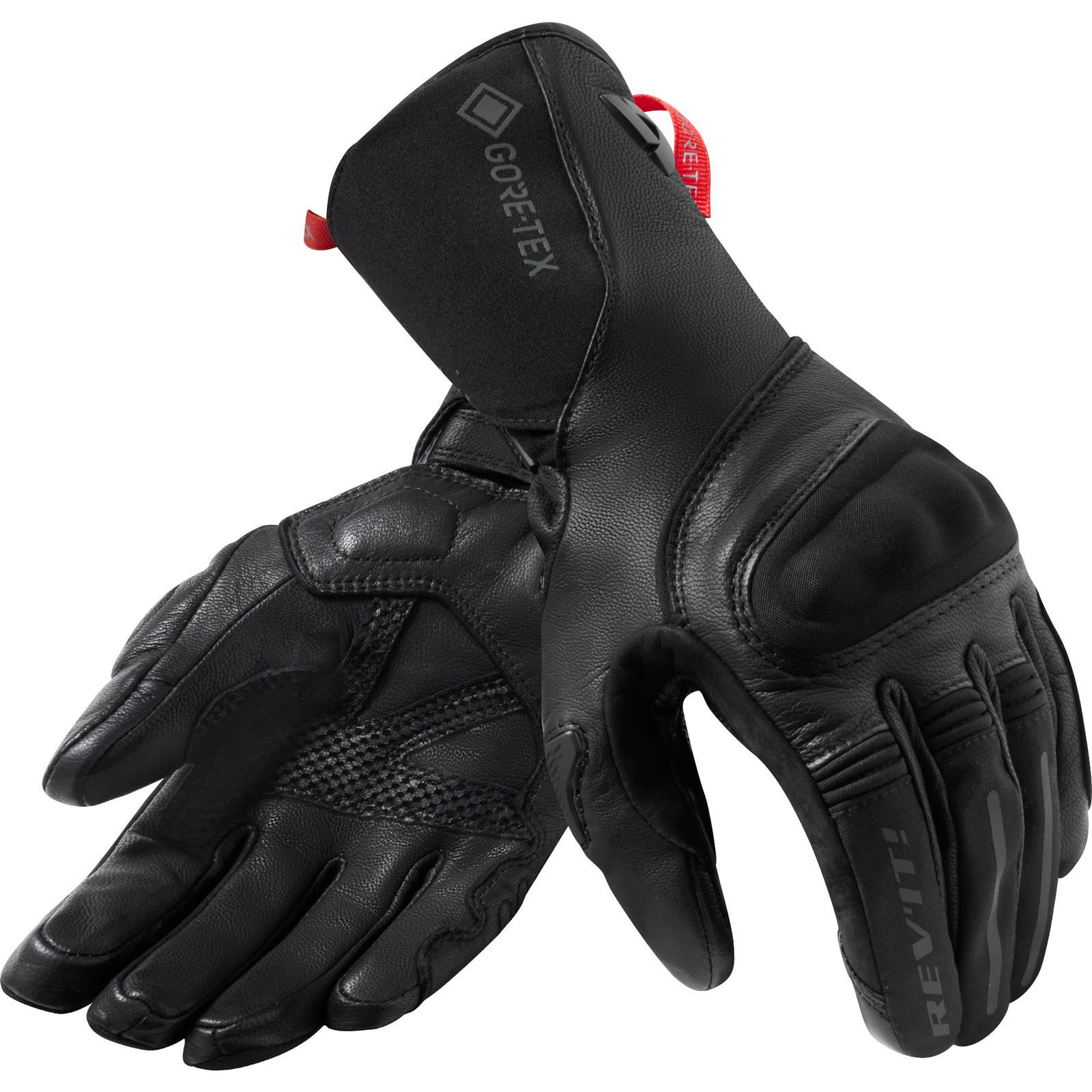 FGS199 - 0010-M - Rev It Lacus Gore-Tex Ladies Leather Motorcycle Gloves M Black