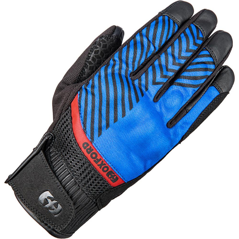 GM2101023XL - Oxford Byron Motorcycle Gloves 3XL Blue Red