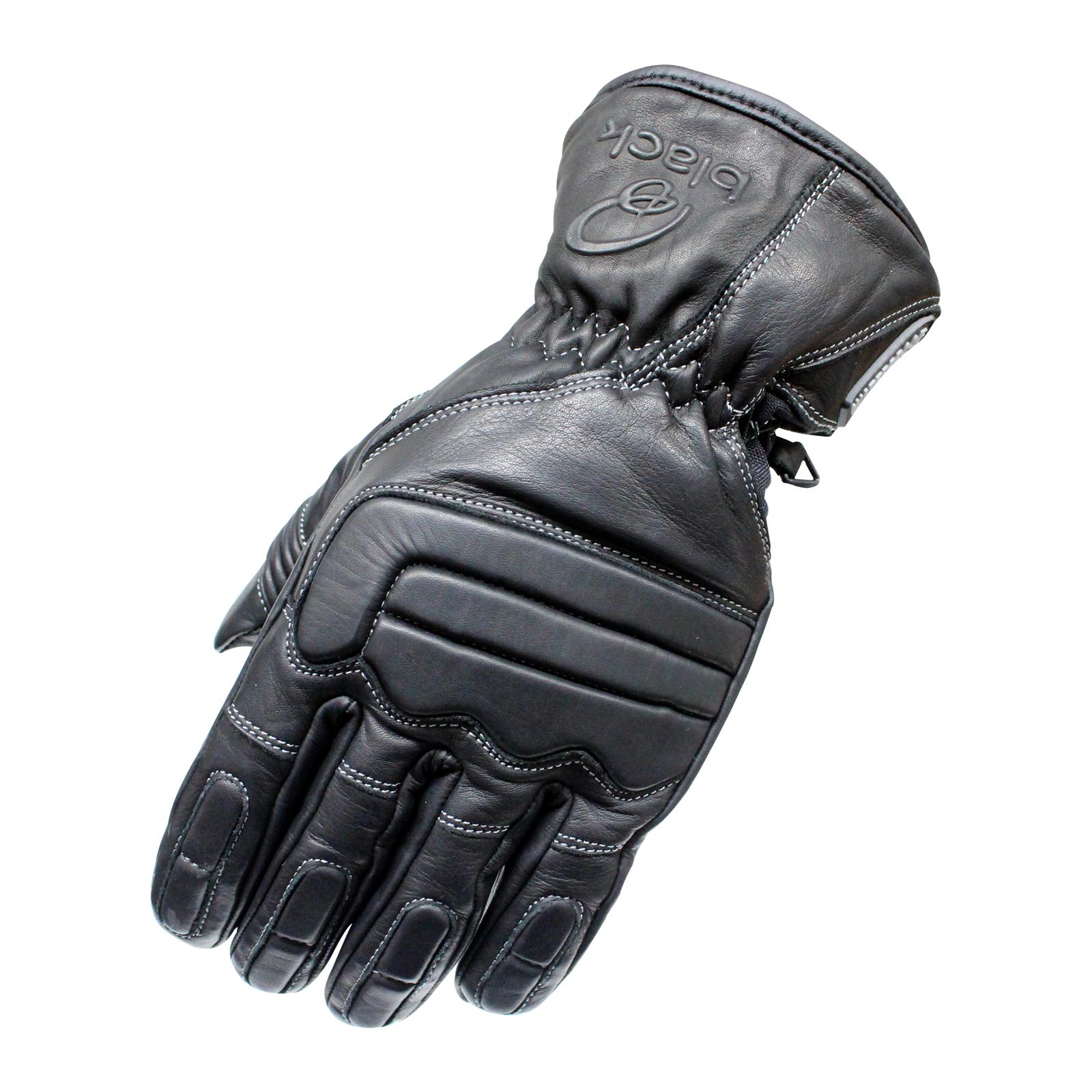 5100-0107 - Black Charge Leather Motorcycle Gloves XL