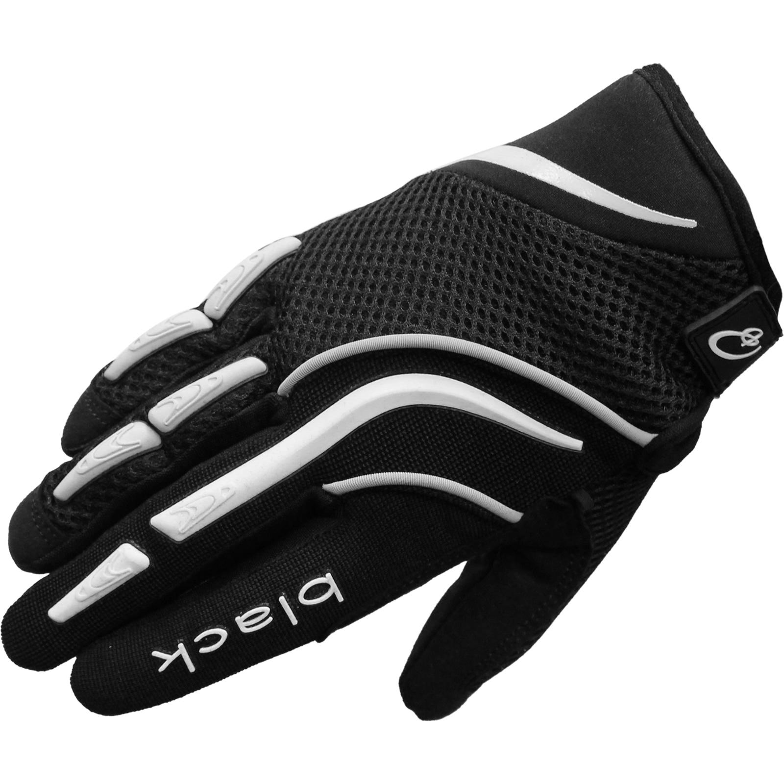 5236-0105 - Black Raw Motocross Gloves M Black
