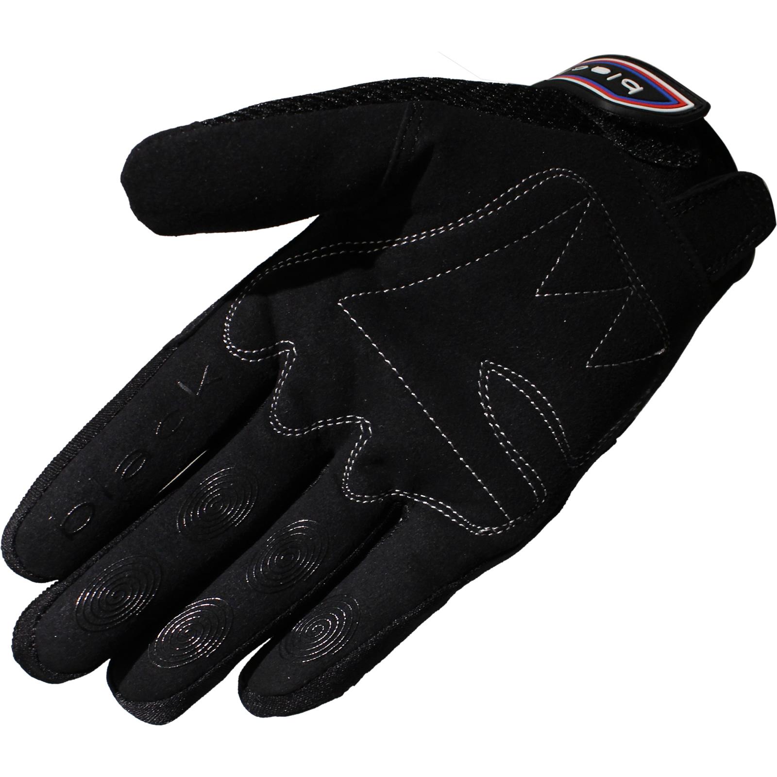 5236-1005 - Black Raw Motocross Gloves M White