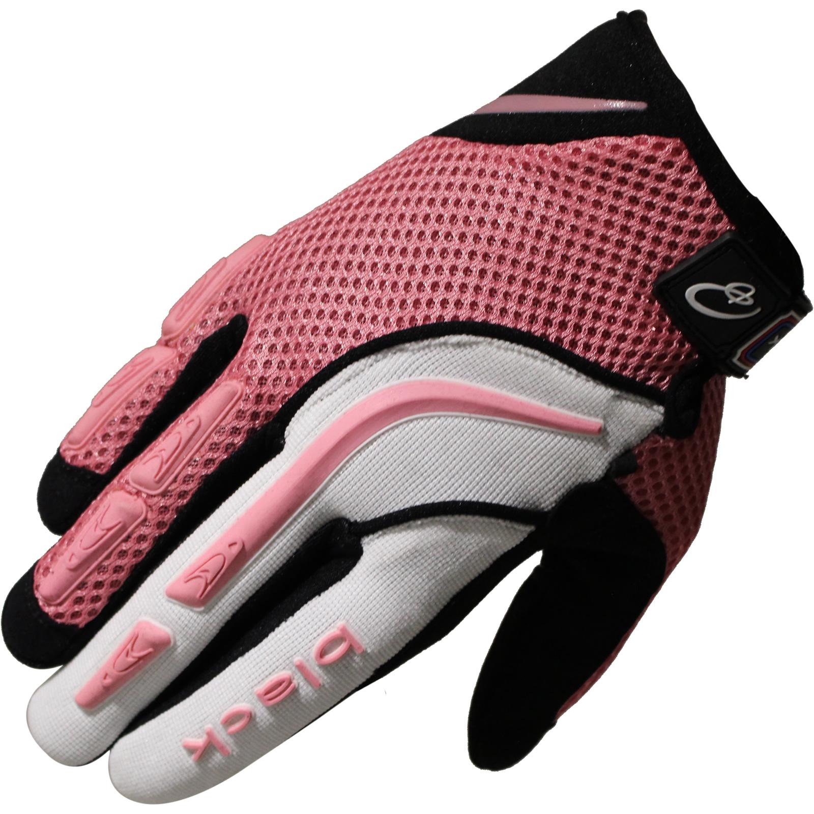 5236-1205 - Black Raw Motocross Gloves M Pink