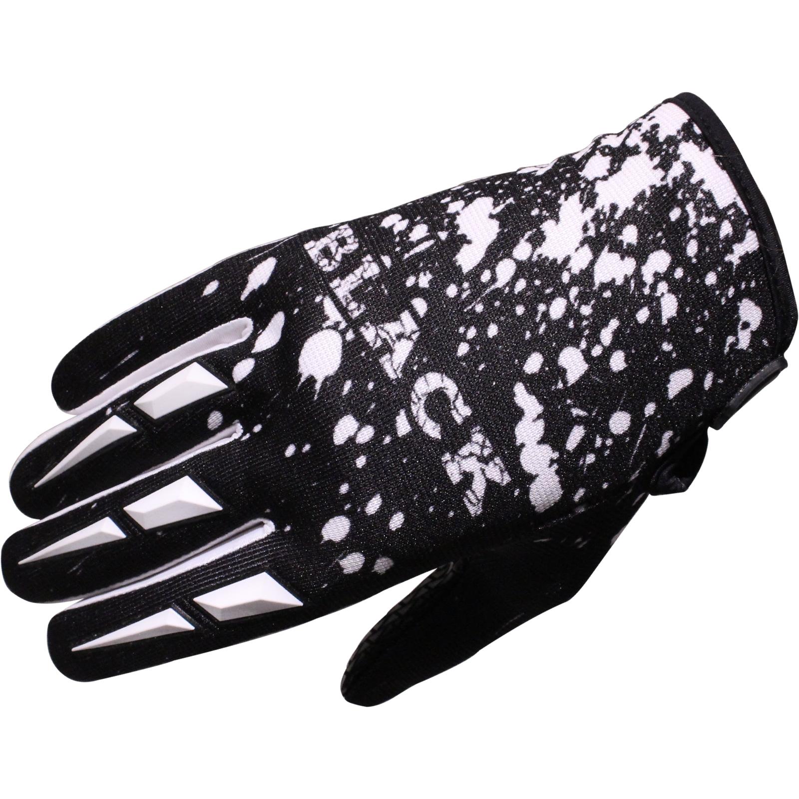 5277-1004 - Black MX Splat Motocross Gloves S White