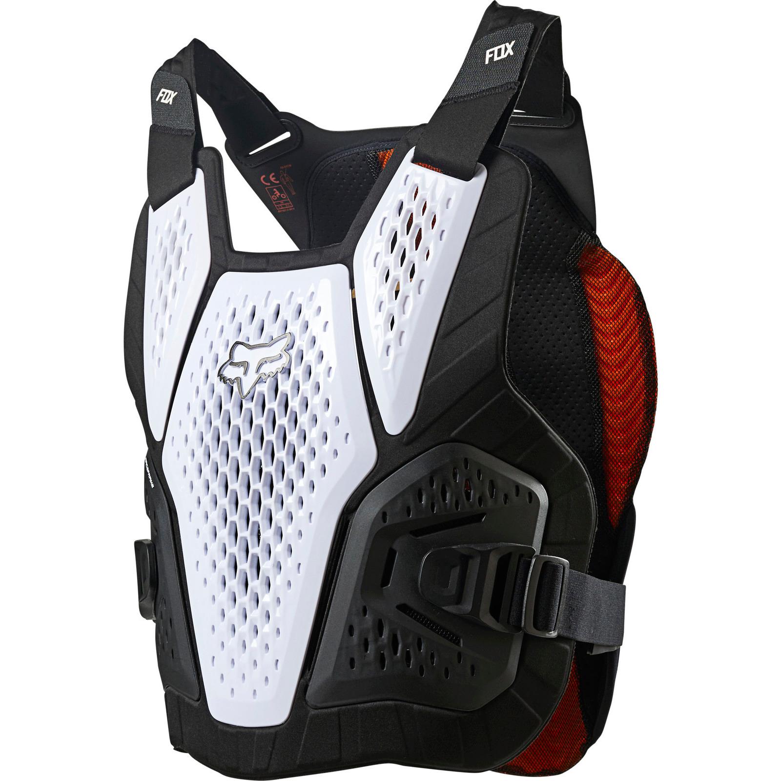 26562-008-L/XL - Fox Racing Raceframe Impact SB Roost Deflector L/XL White