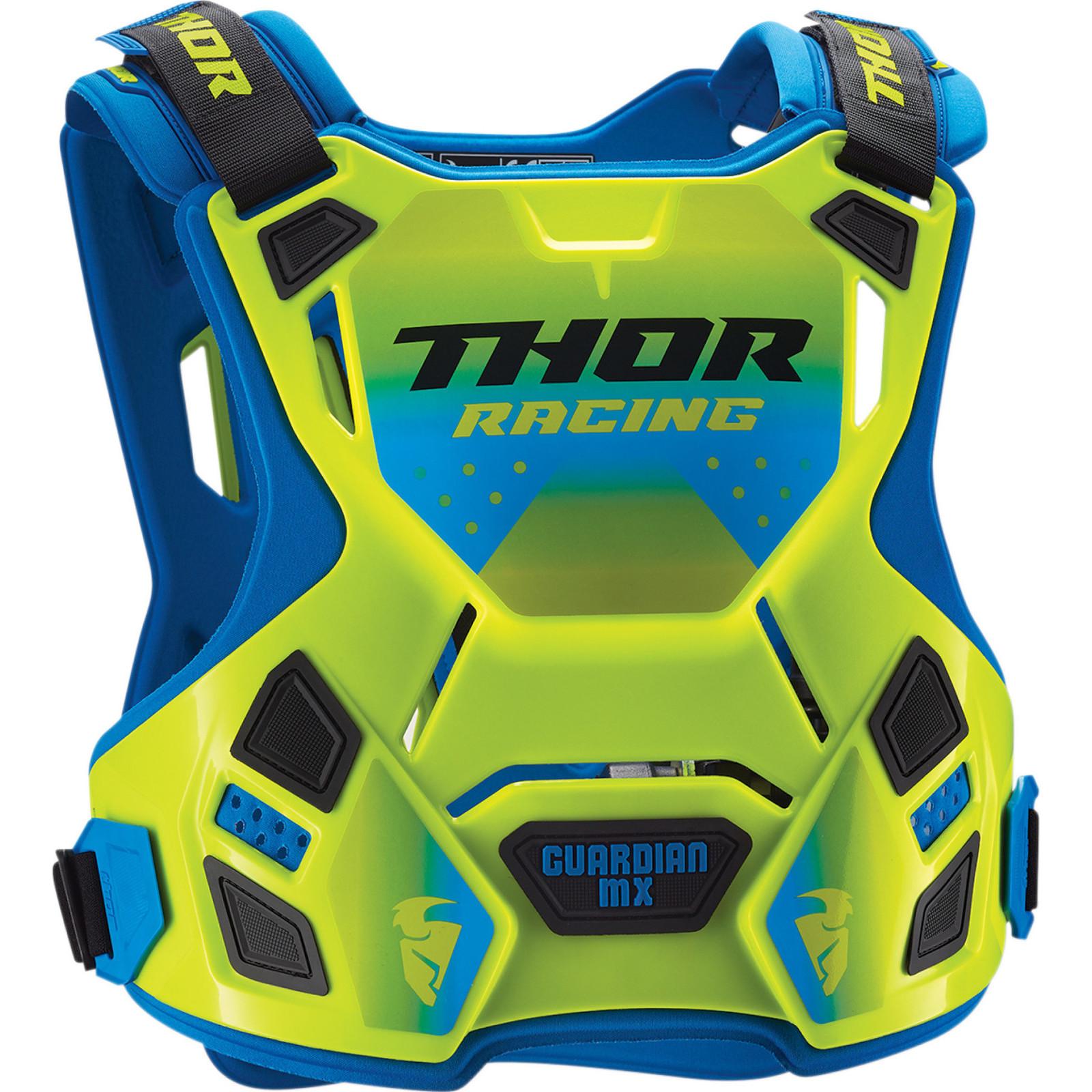 2701-0862 - Thor Guardian MX Roost Deflector M/L Blue Fluo Green