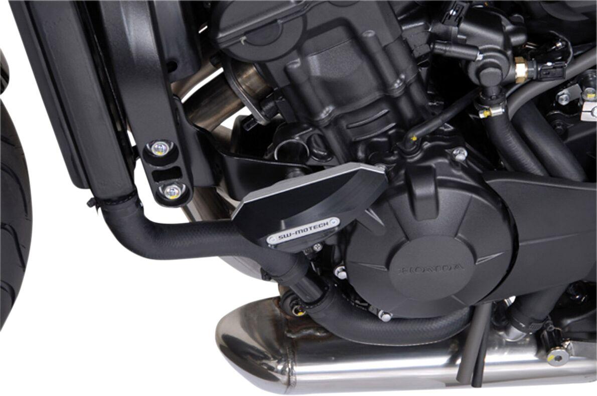 STP.01.590.10400/B - SW Motech Frame Sliders - Honda CBF 600S 2008-2009 - Black/Silver