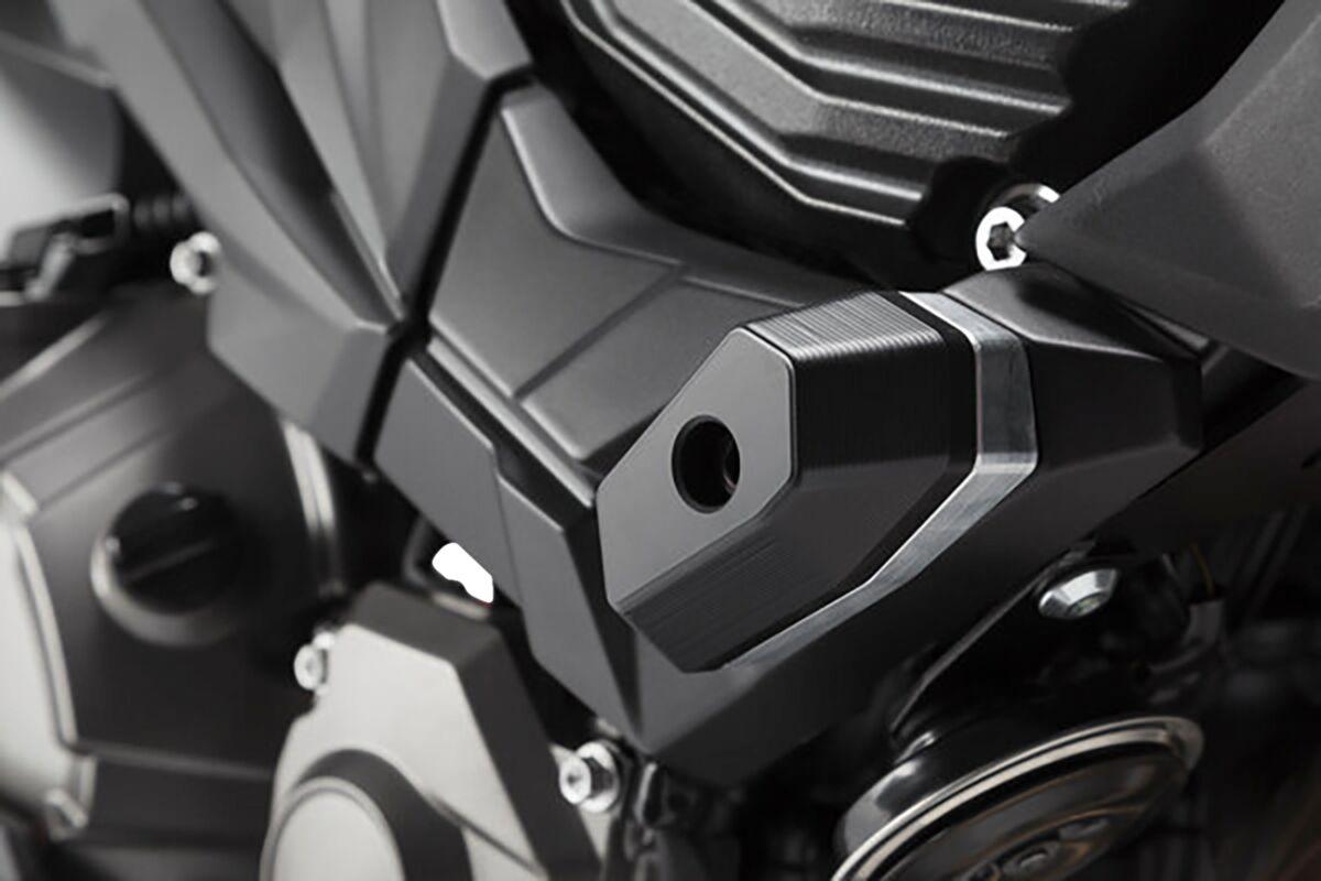 STP.08.286.10000/B - SW Motech Frame Sliders - Kawasaki Z 800 2013-2016 - Black/Silver