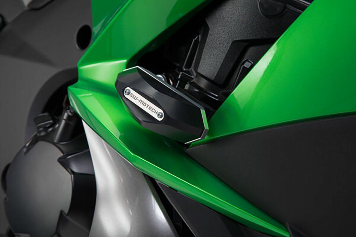 Sw Motech Anodized/Black Stp.08.590.10701/B - Frame Slider Kit For Kawasaki Z 1000Sx 2011-2019