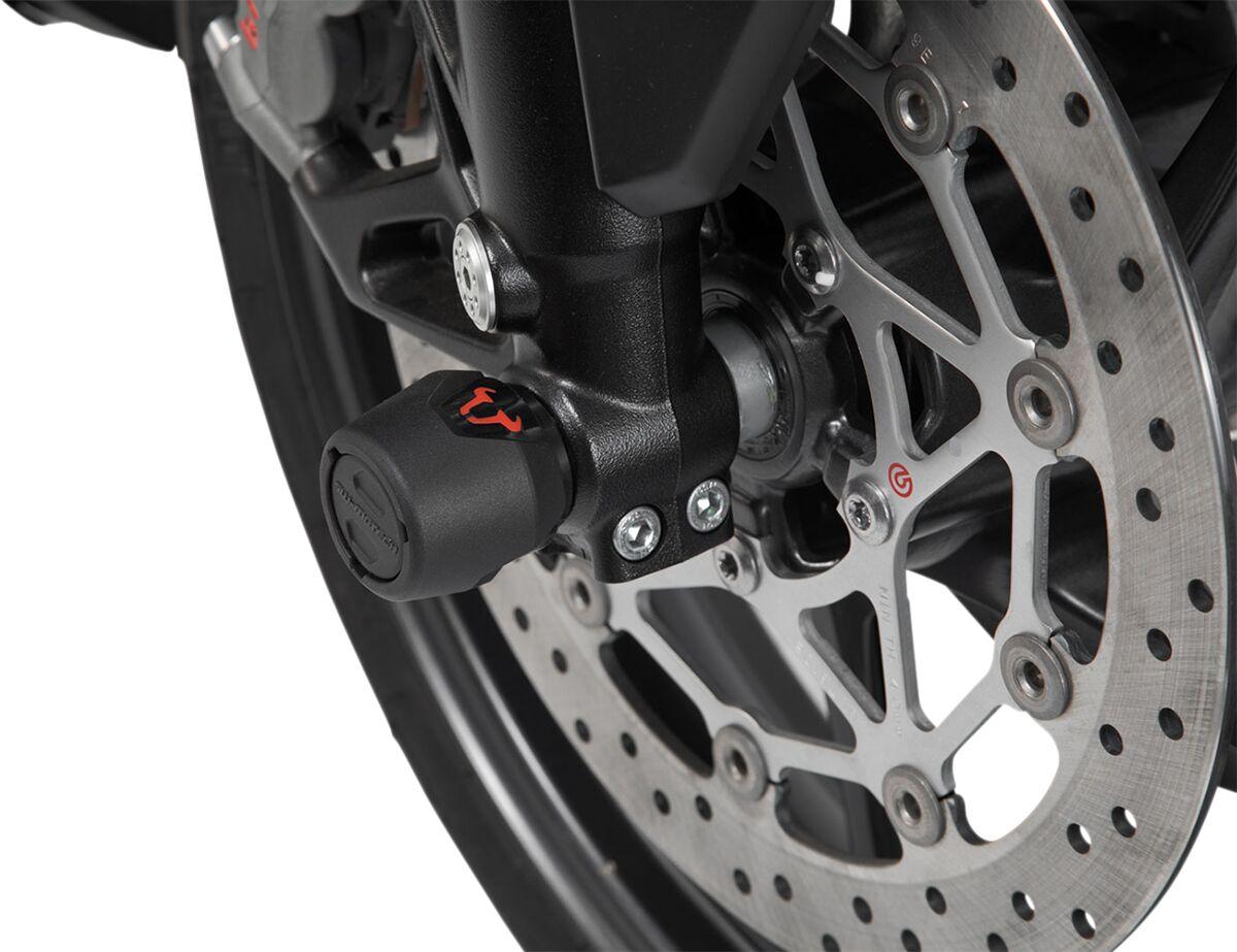 Sw Motech Black Stp.01.176.10001/B - Front Axle Slider Set For Honda Cb1000r 2018-2024