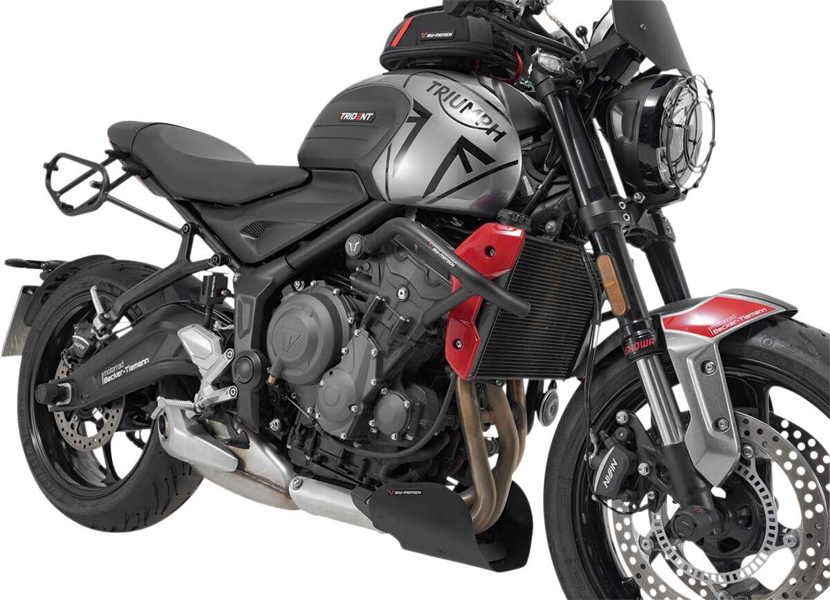 Sw Motech Black/Powder-Coated Sbl.11.842.10000/B - Crash Bars For Triumph Trident 660 2021-2024