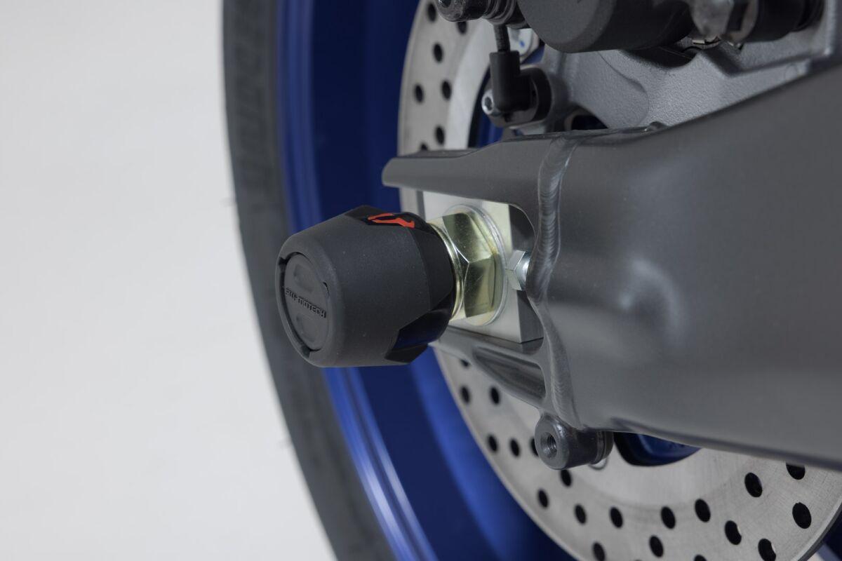 STP.06.176.11200/B - SW Motech Rear Axle Slider Set - Yamaha MT-09SP 2020-2022 - Black