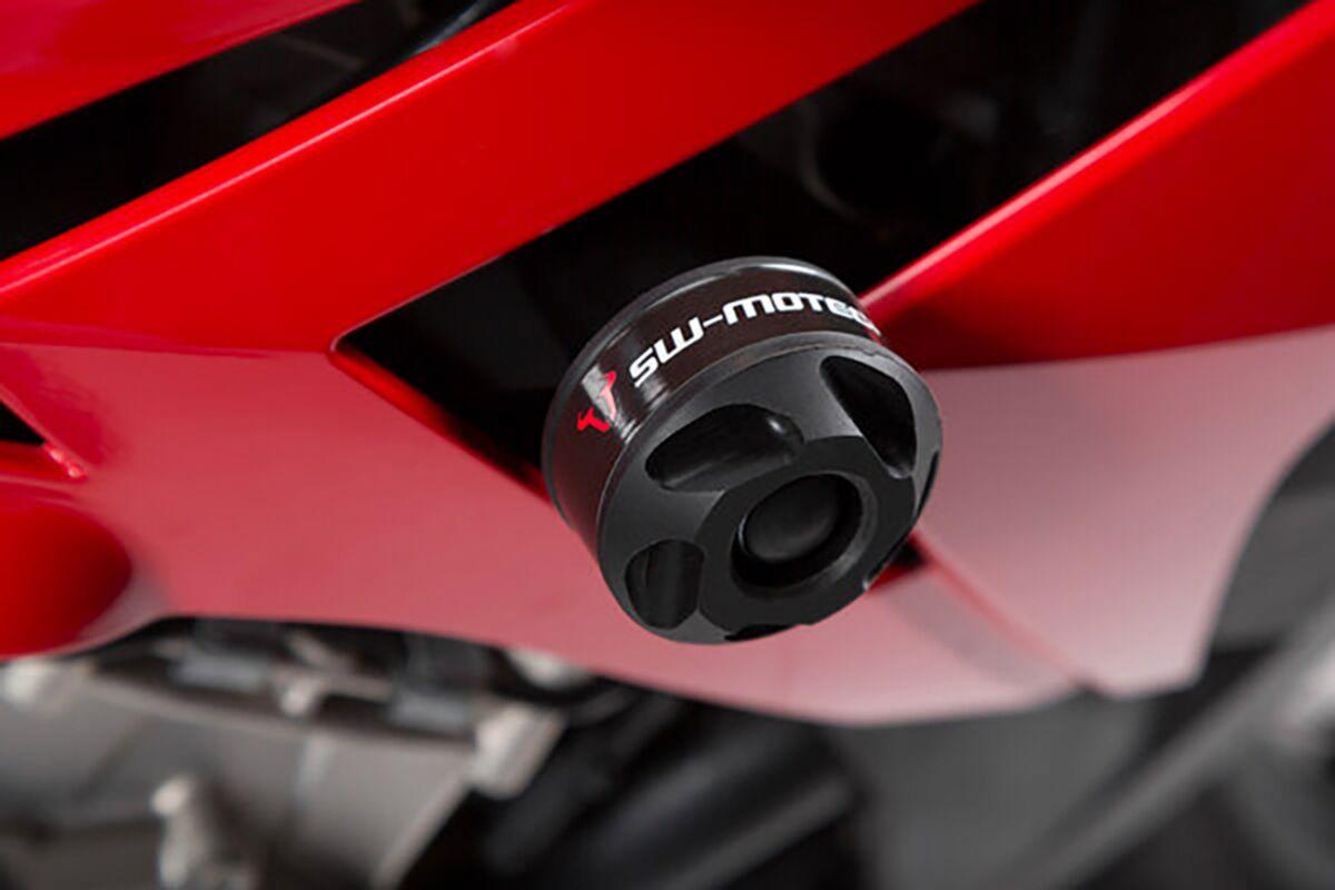 STP.07.540.10002/B - SW Motech Round Frame Sliders - BMW S 1000 R 2014-2016 - Black
