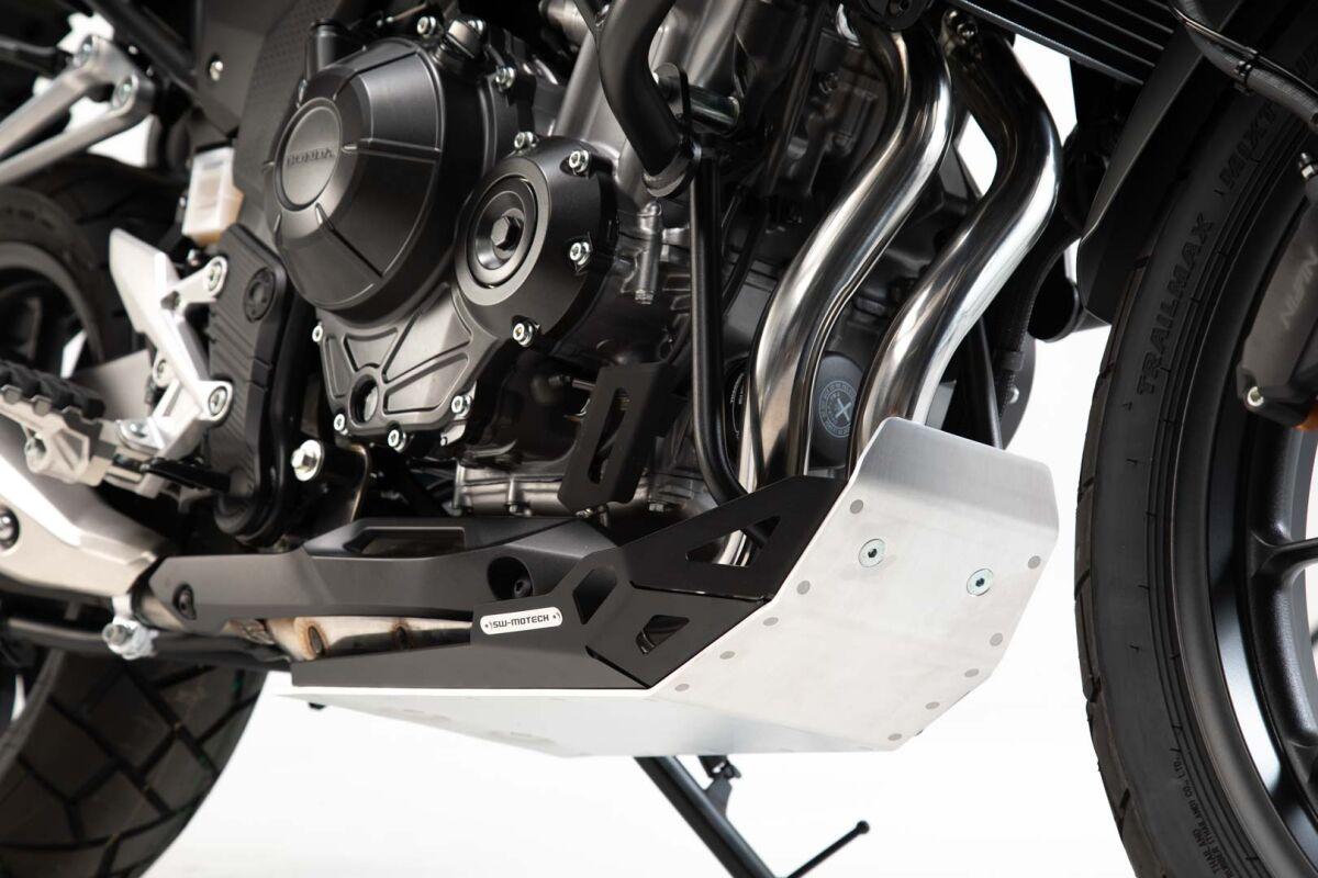 MSS.01.919.10000 - SW Motech Engine Guard - Honda CB500X 2018-2024 - Black/Silver