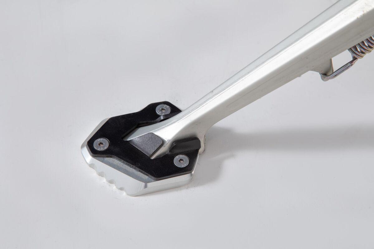 STS.11.102.10100/S - SW Motech Side Stand Foot Extension For Triumph Tiger Explorer 2012-2015 - Black/Silver