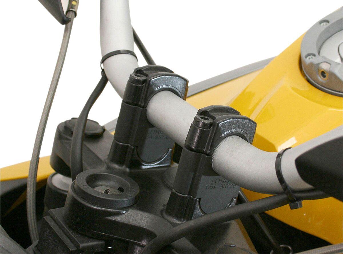LEH.07.039.111/B - SW Motech 30mm Handlebar Riser - BMW R 1200 GS 2004-2013 - Black