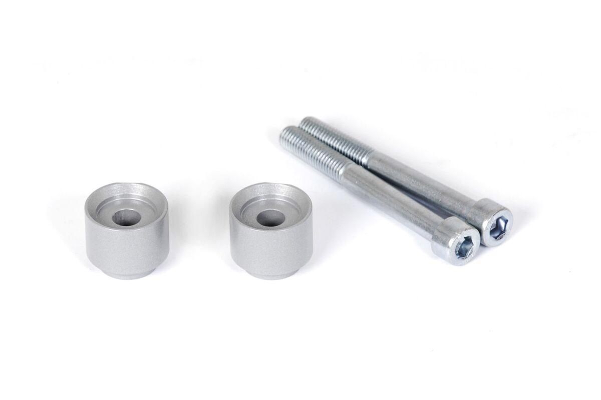 LEH.07.039.118/20/S - SW Motech 1 System 0mm Handlebar Riser - BMW F 800 GS 2008-2019 - Silver