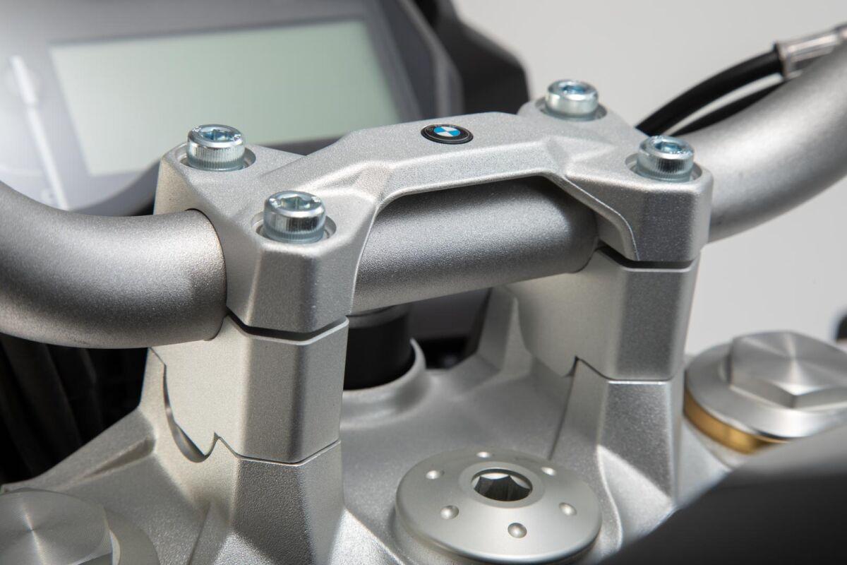 LEH.07.039.12800/S - SW Motech 30mm Handlebar Riser - BMW F 850 GS 2018-2023 - Anodised/Silver
