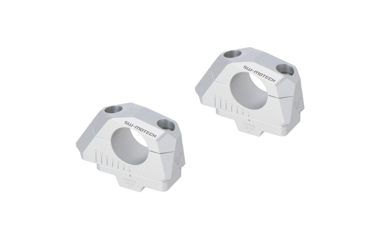 LEH.00.039.32000/S - SW Motech Bar Back Variable Handlebar Riser Kit For 32mm Handlebars - BMW S 1000 XR 2016-2017- Silver