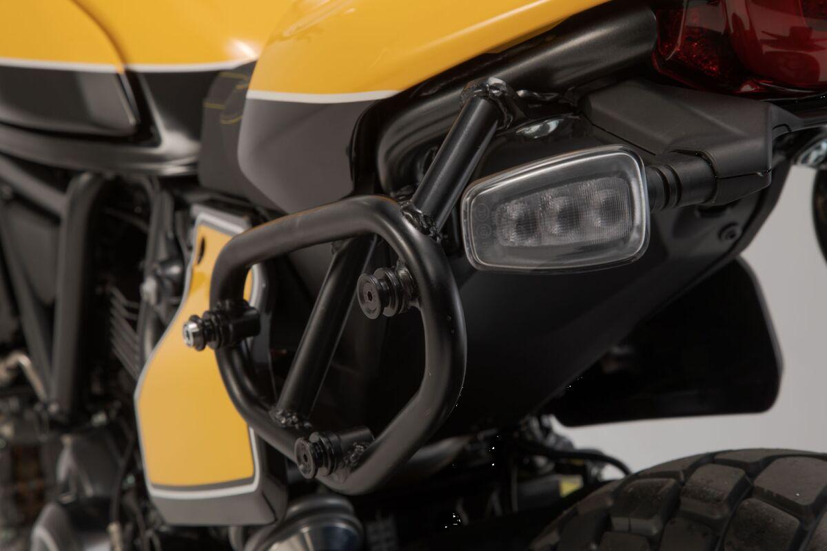 HTA.22.916.10000 - SW Motech SLC Left Side Pannier Carrier - Ducati Scrambler 803 2017-2024 - Black