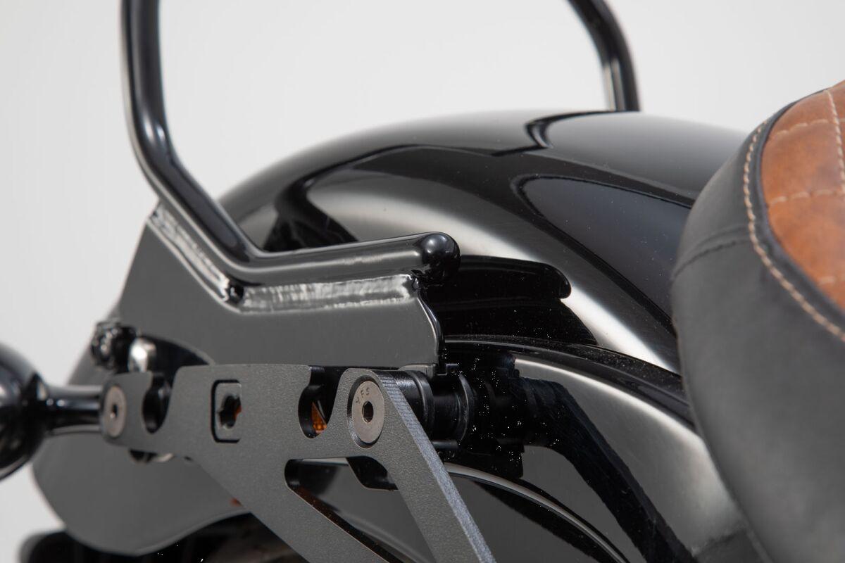 HTA.18.682.15000 - SW Motech SLH Side Pannier Carrier Adapter Kit - Harley Davidson FXST 1750 2020-2024 - Black