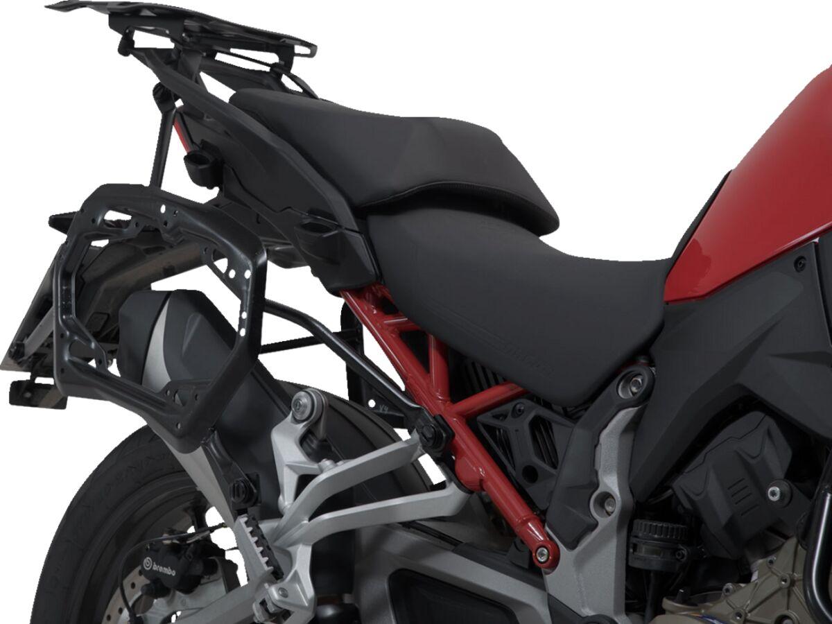 KFT.22.822.30000/B - SW Motech Pro Side Pannier Carriers - Ducati MultiStrada V4 1200 2021-2024 - Black