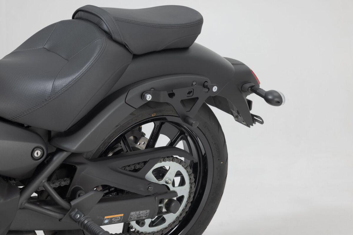 Sw Motech Black/Powder-Coated Hta.08.682.10100 - Slh Side Pannier Carrier For Kawasaki En 650 2015-2016 Left