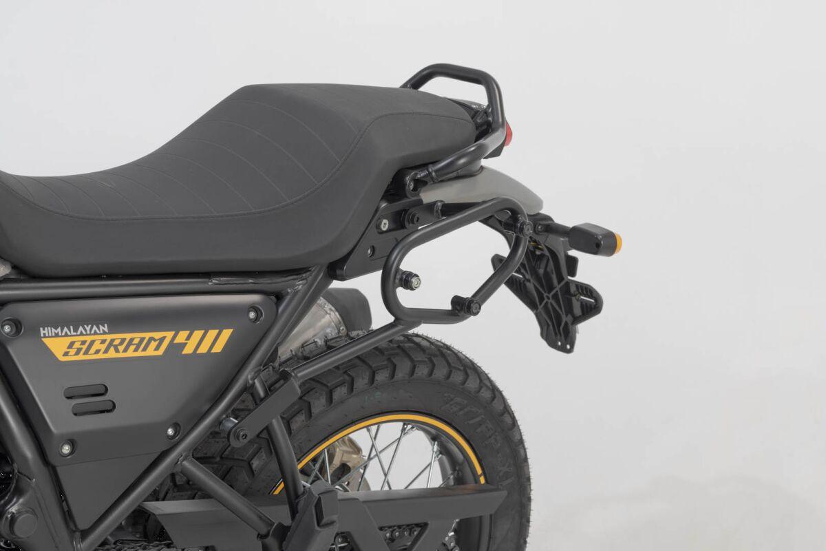HTA.41.030.10000 - SW Motech SLC Left Side Pannier Carrier - Royal Enfield Scram 411 2023-2024 - Black