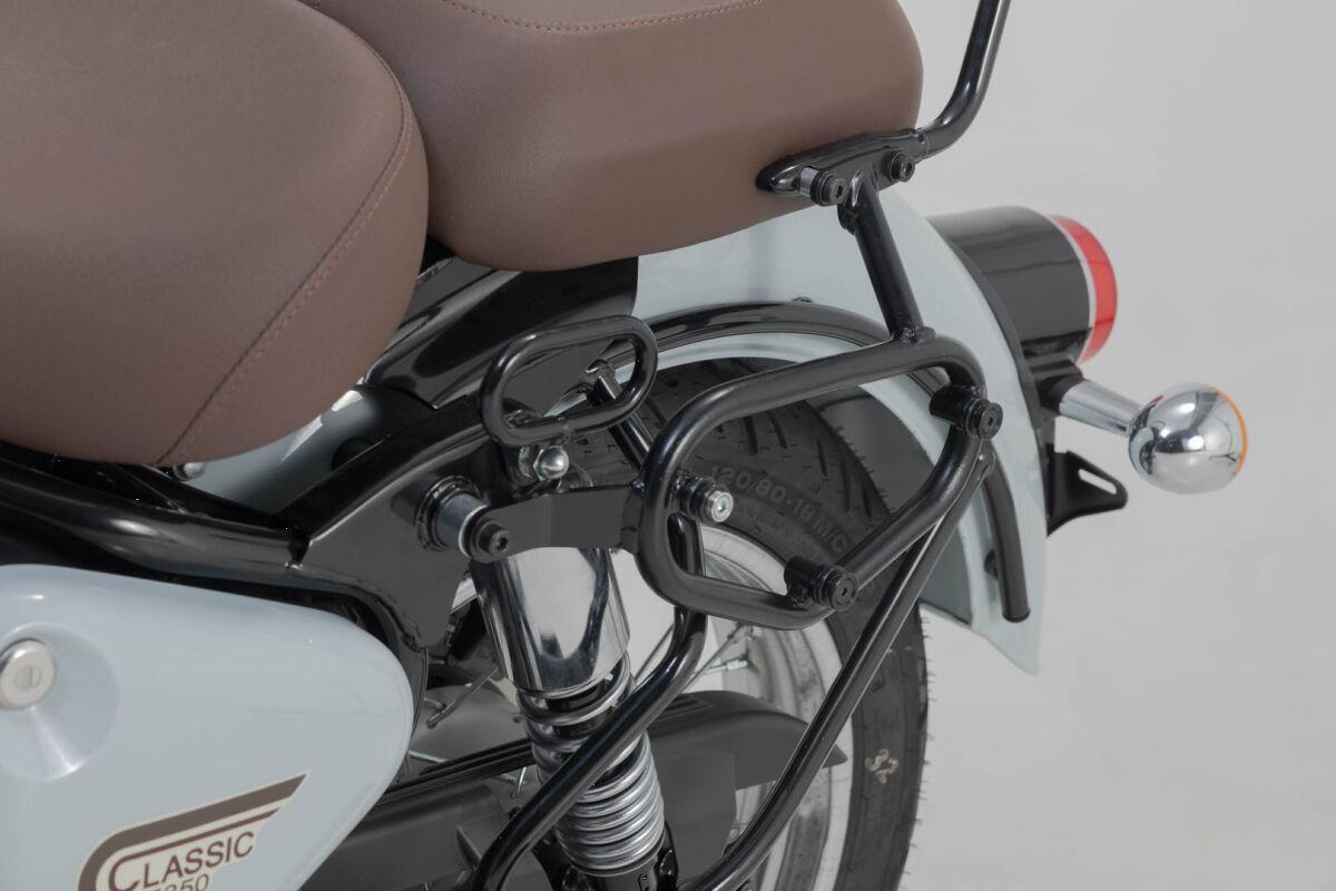 HTA.41.026.10000 - SW Motech SLC Left Side Pannier Carrier - Royal Enfield Classic 350 2022-2024 - Black
