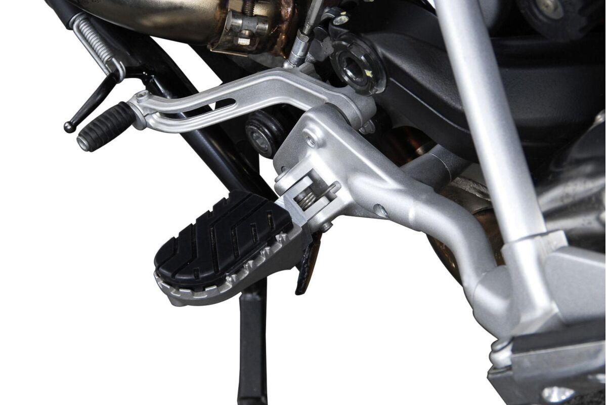 FRS.17.011.10001/S - SW Motech ION Footpegs - Suzuki DL 1000 2002-2007 - Black/Silver