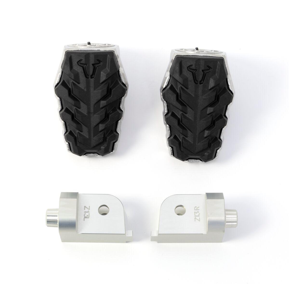 Sw Motech Black Frs.11.112.10103 - Evolution Footpegs - Triumph Tiger 900 Gt 2020-2023 - /Silver