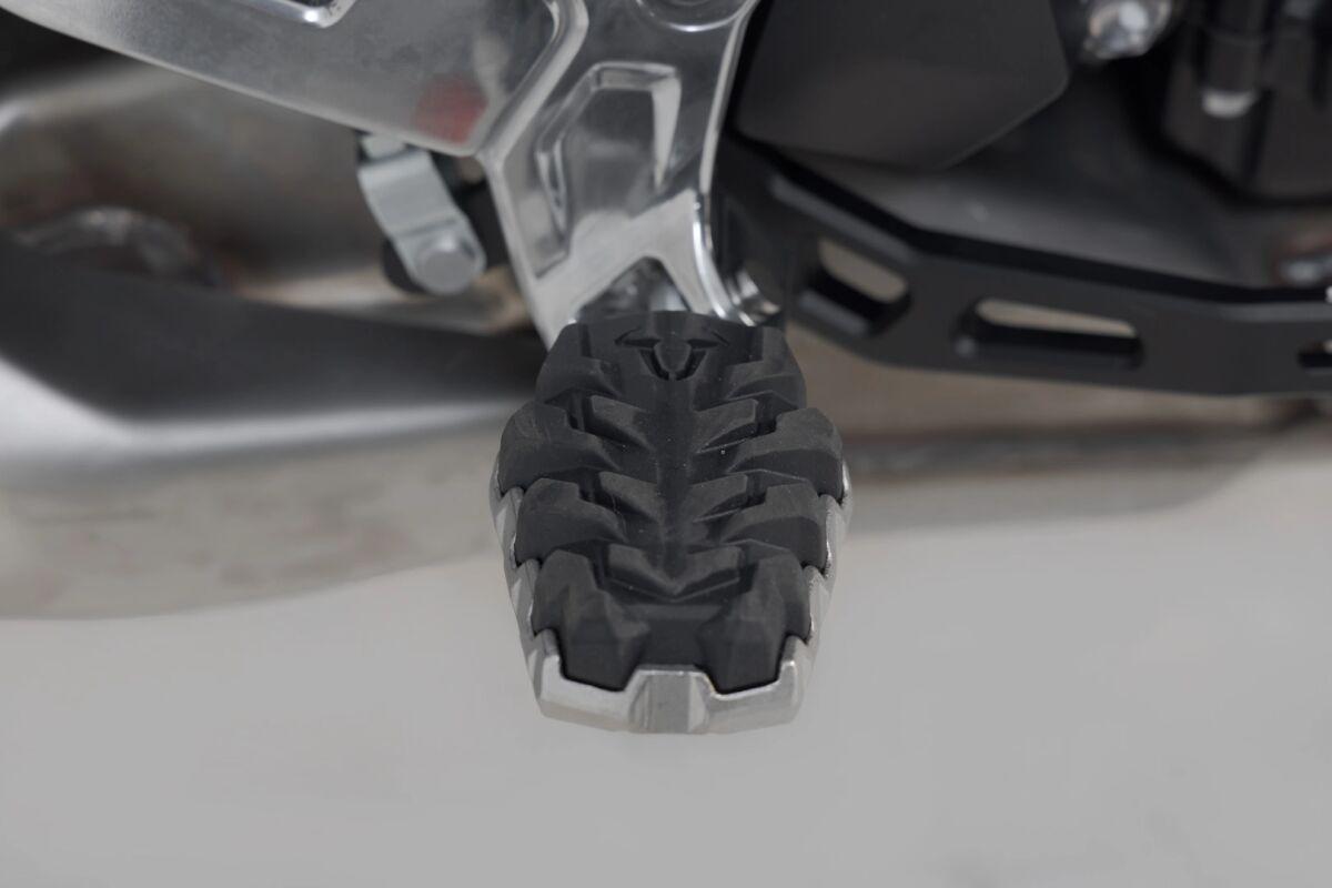 FRS.11.112.10500 - SW Motech Evolution Footpegs - Triumph TigerSport 660 2022-2024 - Black/Silver