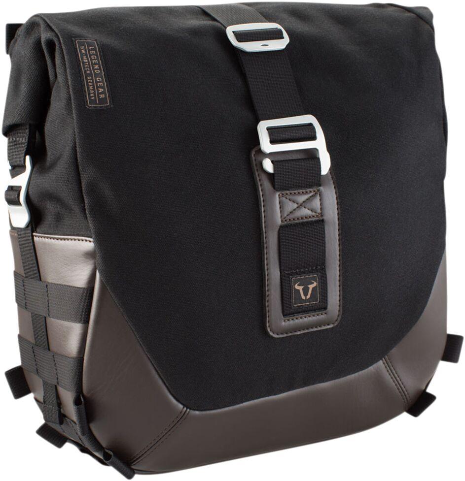 BC.HTA.00.402.10000 - SW Motech Legend Gear Saddlebag - Yamaha XVS 1300 A 2007-2016 - Black/Brown