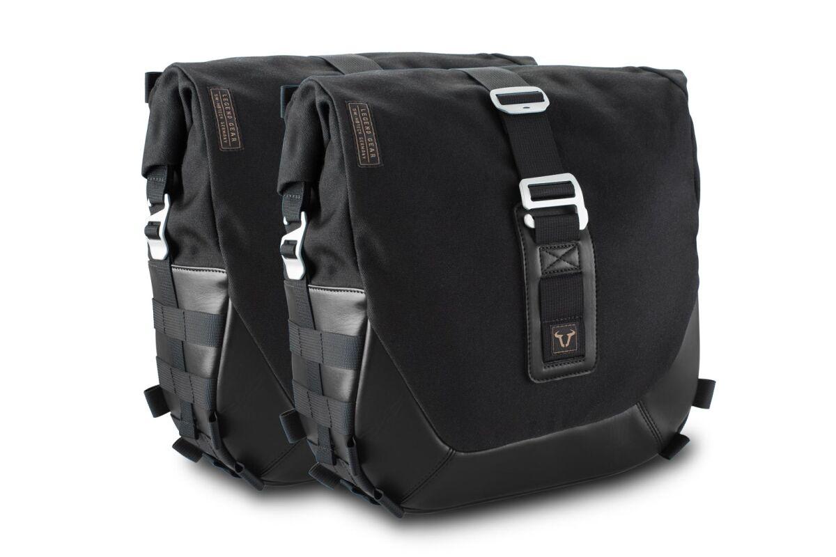 BC.HTA.08.855.20101 - SW Motech Legend Gear Side Pannier Bag System LC Edition For Kawasaki EN 650 2015-2016 - Black