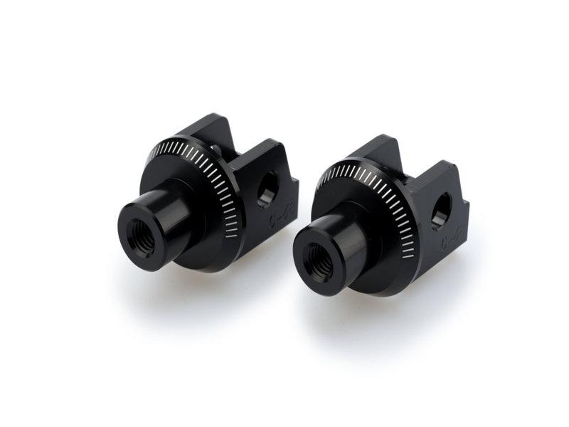 20405N - Puig Adjustable Footpeg Adaptors For Suzuki V-Strom 1050 2020-2025 - Black