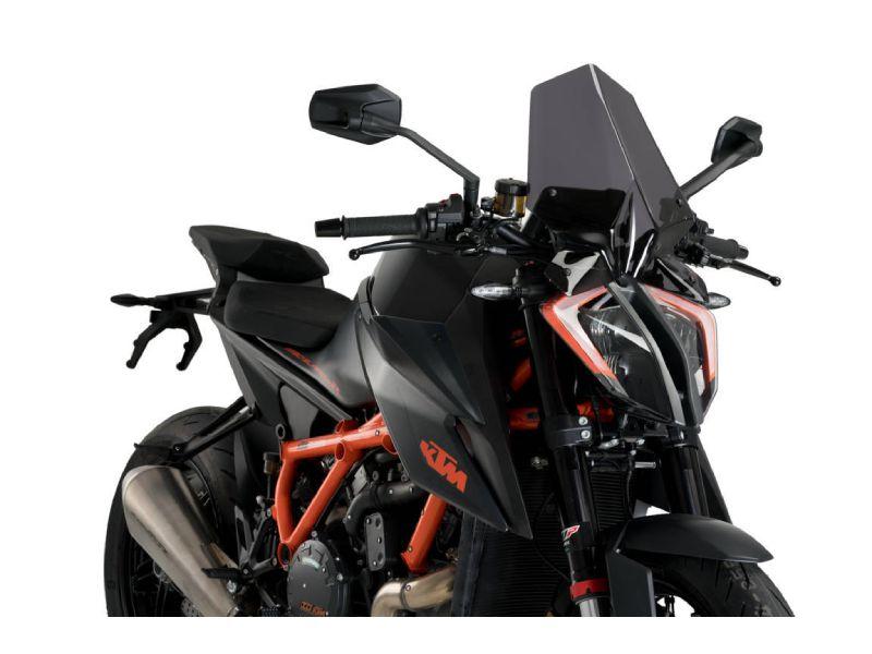 20461F - Puig New Generation Touring Screen For KTM 1290 Super Duke R 2020-2024 - Dark Smoke