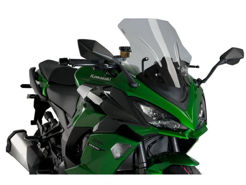 20471H - Puig Racing Screen For Kawasaki Ninja 1000 SX 2020-2024 - Light Smoke