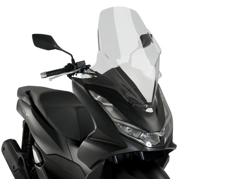 20637W - Puig V-Tech Line Touring Screen For Honda PCX 125 2021-2024 - Clear