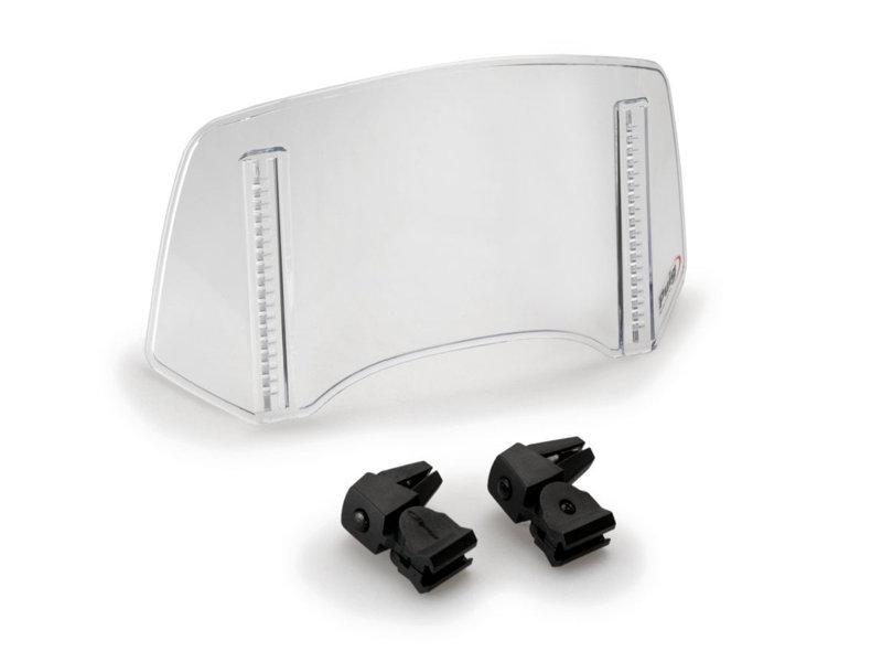 20764W - Puig Adjustable Clip-On Screen Extender 130mm x 300mm - Clear