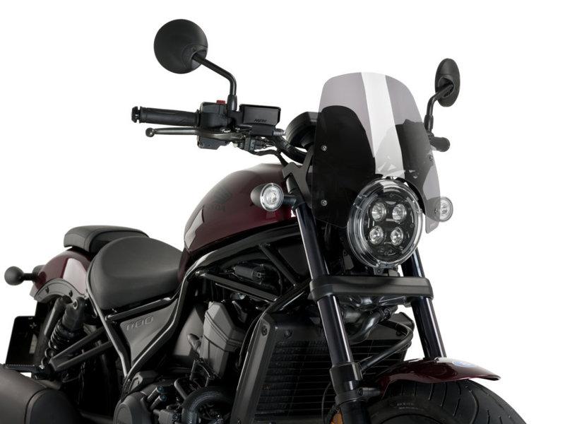 20819H - Puig New Generation Sport Screen For Honda CMX1100 Rebel 2021-2025 - Light Smoke