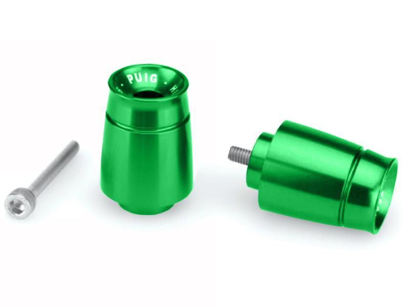 Puig Green 21008V - Sport Bar Ends For Kawasaki Er6-F 2009-2016