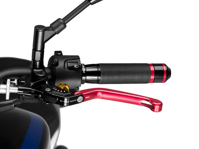 210RO - Puig Folding V3 Clutch Lever For Ducati 1098 2007-2008 - Red With Gold Selector