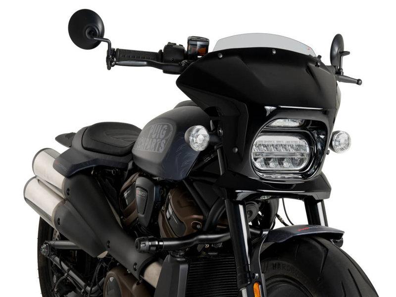 Puig Light Smoke 21325H - Fury Sport Semifairing & Screen For Harley Davidson Sportster S Rh1250s 2021-2024