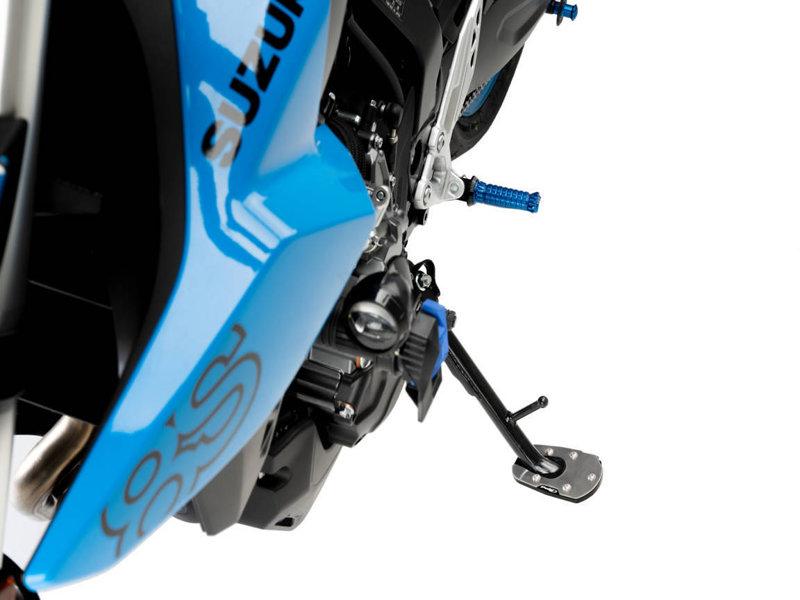 21631N - Puig Kickstand Extension Pad For Suzuki GSX 8R 2024-2025 - Black