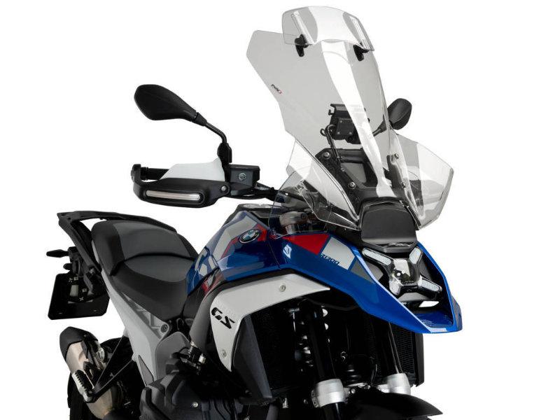 21796H - Puig Touring Screen With Extender For BMW R1300 GS 2023-2025 - Light Smoke