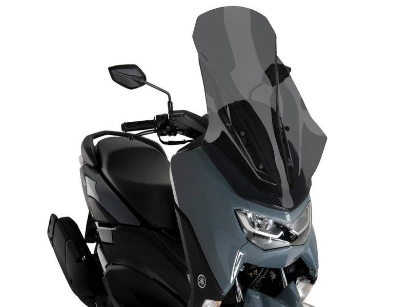 21802F - Puig V-Tech Line Touring Screen For Yamaha NMax 125 2021-2024 - Dark Smoke