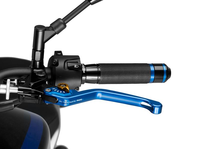 220AO - Puig Fixed V3 Clutch Lever For Ducati 1098 2007-2008 - Blue With Gold Selector